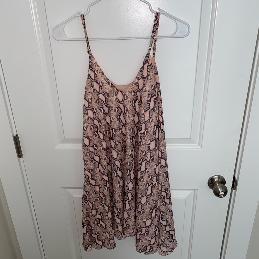 Pink Snake print dress